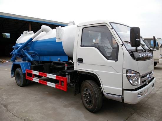 福田小卡2方藍(lán)牌吸污車(chē) 廠家直銷(xiāo)，高效清洗吸污解決方案